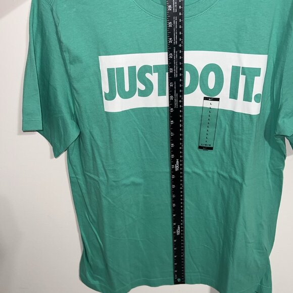 Nike Tee Sportswear Just Do It. Logo Green Men’s Large - Picture 5 of 8